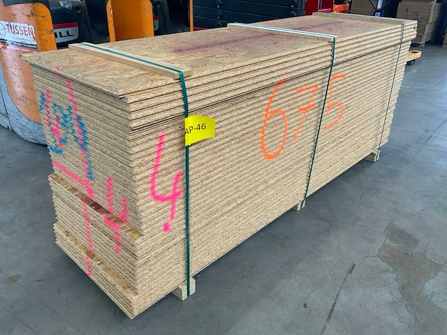 Platen osb 2500x675x25mm 39 stuks nieuw - afbeelding 1 van  1