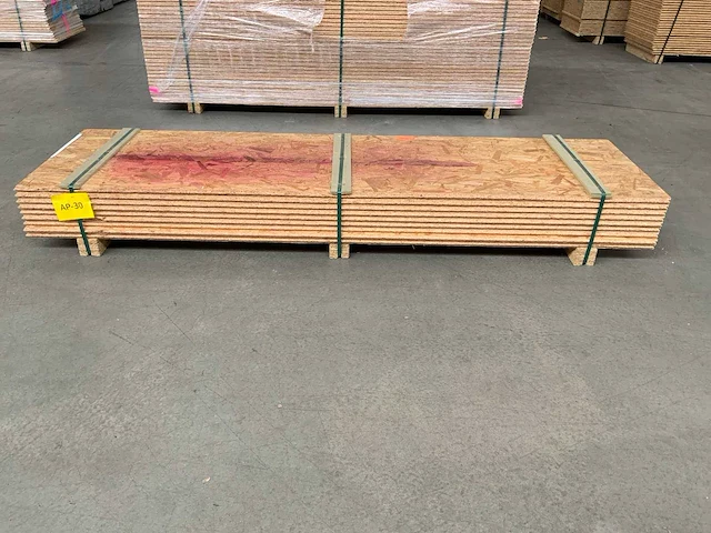Platen osb 2500x675x25mm 9 stuks nieuw - afbeelding 1 van  1