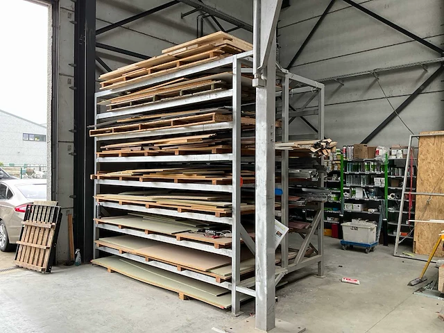 Platenrek hout - afbeelding 1 van  8