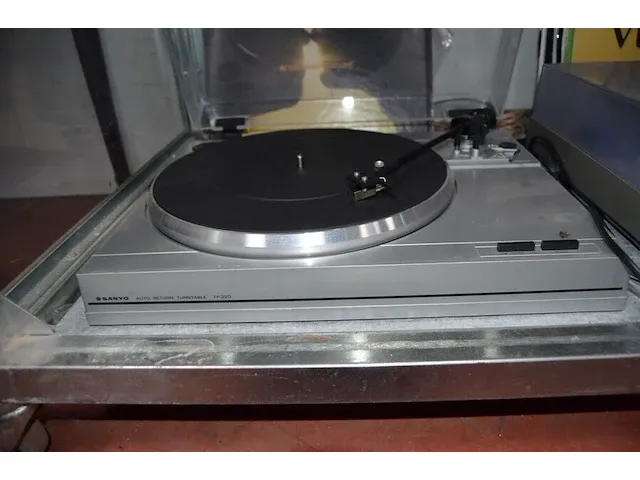 Platenspeler sanyo tp220 , 7 lp's - afbeelding 4 van  6