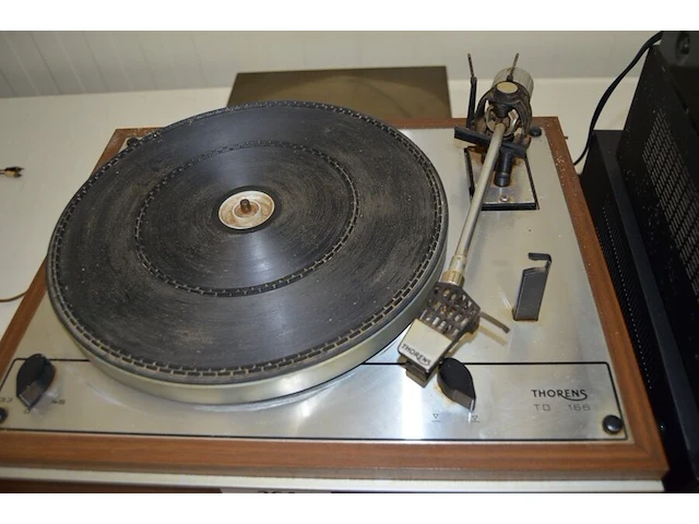 Platenspeler thorens td-166, radio tuner teleton srq-602x, radio tuner fisher 801 - afbeelding 4 van  11