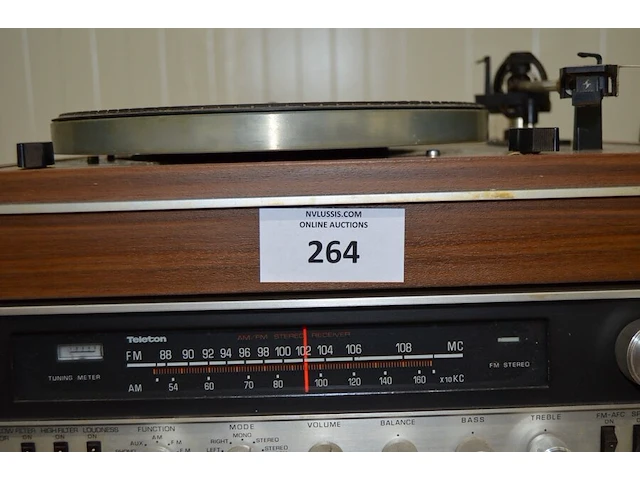 Platenspeler thorens td-166, radio tuner teleton srq-602x, radio tuner fisher 801 - afbeelding 6 van  11