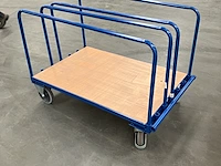 Platenwagen met 4 beugels 500kg - afbeelding 1 van  3
