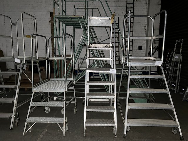 Platformladder, mobiel - afbeelding 1 van  5