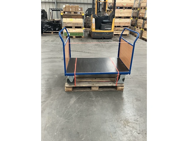 Platformwagen met 2 wanden 500kg - afbeelding 1 van  2