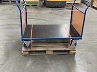 Platformwagen met 2 wanden 500kg - afbeelding 1 van  2