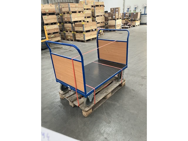 Platformwagen met 2 wanden 500kg - afbeelding 2 van  2