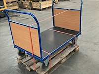 Platformwagen met 2 wanden 500kg - afbeelding 2 van  2