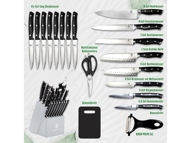 Platinum gold 20-delig messenblok - afbeelding 2 van  2