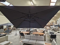 Platinum premium zweefparasol challenger t1 300x300cm zwart - afbeelding 2 van  7