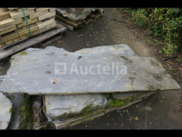 Platte leisteen, betonblokken, hardsteen - afbeelding 4 van  10