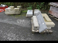 Platte leisteen, betonblokken, hardsteen - afbeelding 8 van  10