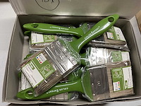 Platte verfborstels; patentpuntkwasten voor houtbescherming (48x) - afbeelding 2 van  7