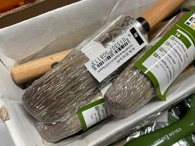 Platte verfborstels; patentpuntkwasten voor houtbescherming (48x) - afbeelding 6 van  7