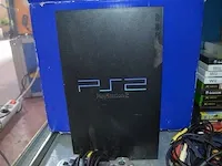 Playstation 2 sony met 4 controllers, ca. 15 spelletjes, 11 dvd's, racestuur voor xbox - afbeelding 4 van  6