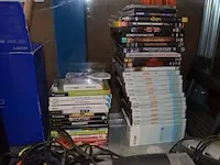 Playstation 2 sony met 4 controllers, ca. 15 spelletjes, 11 dvd's, racestuur voor xbox - afbeelding 6 van  6