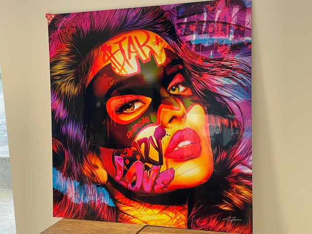 Plexikader woman 90cm x 90cm - afbeelding 2 van  3