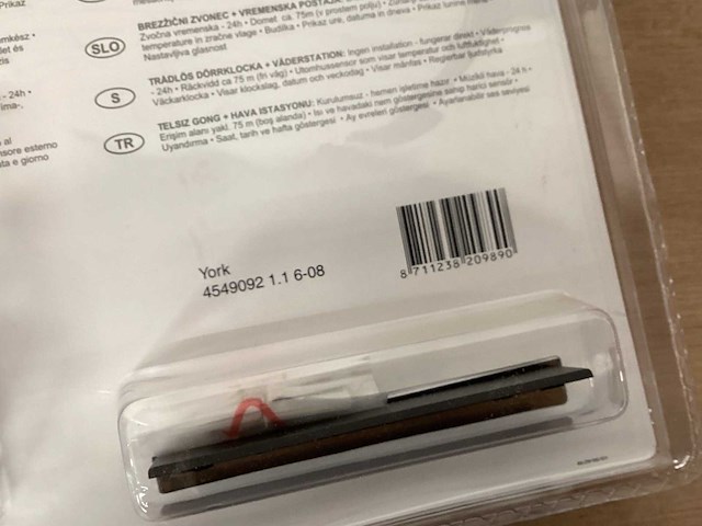 Plieger york draadloos weerstation met gong (3x) - afbeelding 7 van  7