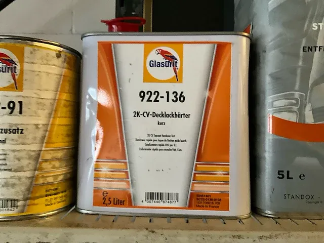 Plm. 10 diverse behandelingsproducten wo thinner, lakken, vernis, enz. - afbeelding 4 van  7