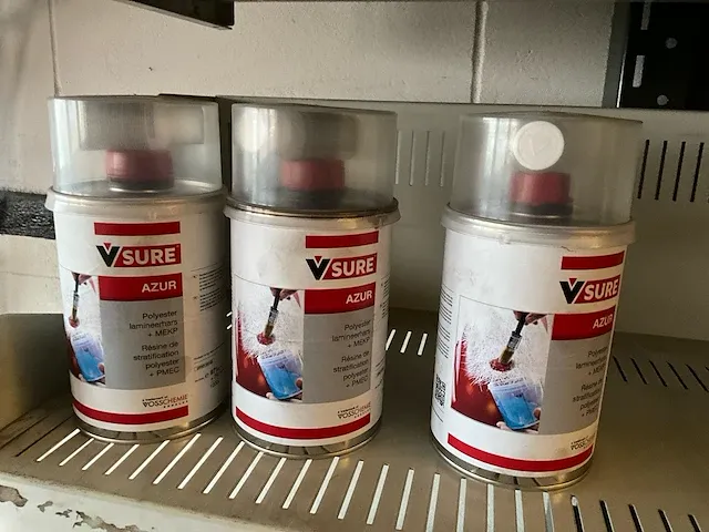 Plm. 10 diverse behandelingsproducten wo thinner, lakken, vernis, enz. - afbeelding 7 van  7