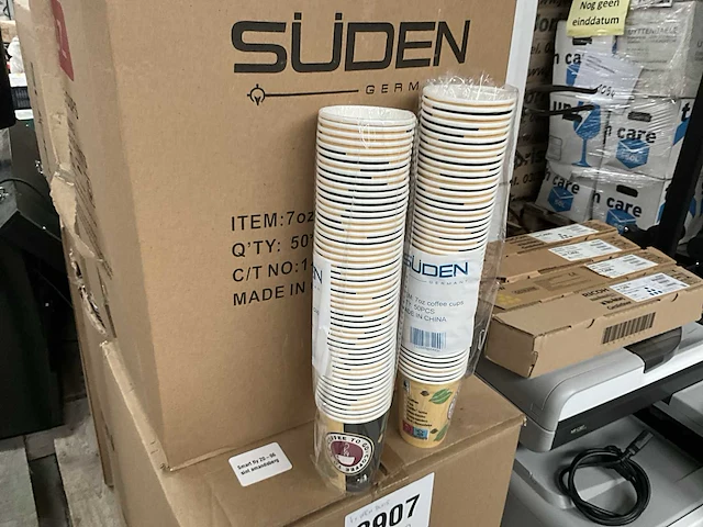 Plm. 10000 koffie cups suden - afbeelding 1 van  4