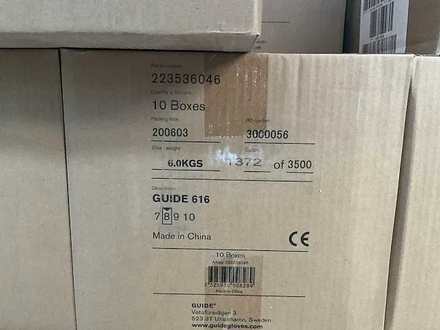 Plm 10000 wegwerphandschoenen merk guide 616 stretch, maat: 8 - afbeelding 3 van  3