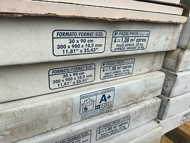 Plm 12,96 m2 porseleinen tegels ozone snow 30x90 cm - afbeelding 4 van  7