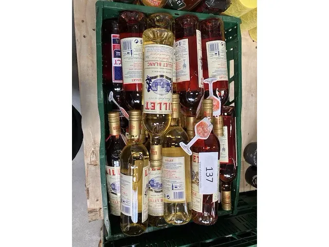 Plm 13 flessen lillet wit en rose - afbeelding 1 van  3