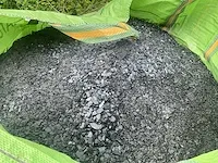 Plm 1m3 leisteen raven black 0/10 + plm 0,25m³ flamingo roze graniet 60/90 - afbeelding 5 van  8