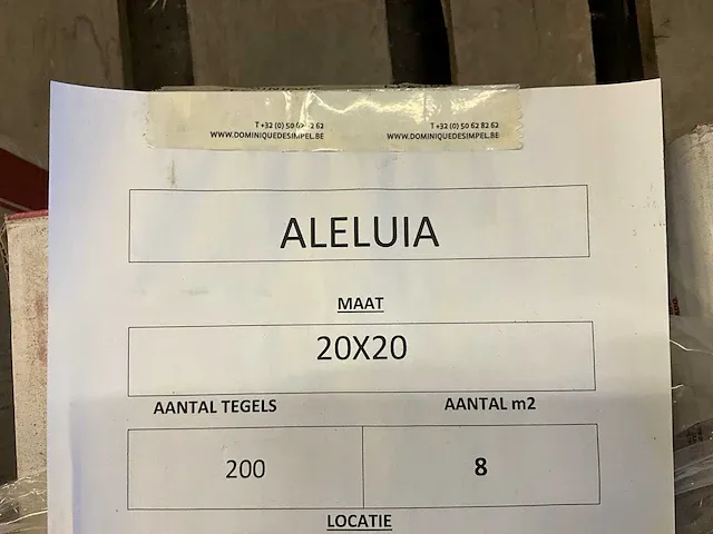 Plm 21m2 diverse wand/vloertegels aleluia - afbeelding 3 van  8