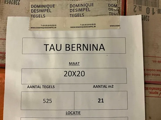 Plm 21m2 keramische wandtegel tau bernina - afbeelding 4 van  5