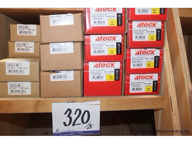 Plm 25 dozen diverse schroeven 4tecx - afbeelding 1 van  1