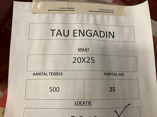 Plm 25m2 keramische wandtegel tau engadin - afbeelding 4 van  5