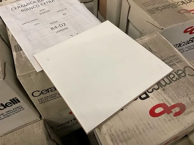 Plm 27m2 keramische wandtegel bardelli bianco - afbeelding 2 van  7