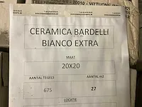 Plm 27m2 keramische wandtegel bardelli bianco - afbeelding 6 van  7