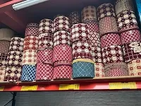 Plm 320 diverse houten poefs, voorzien van stoffen/fluwelen bekleding - afbeelding 2 van  8
