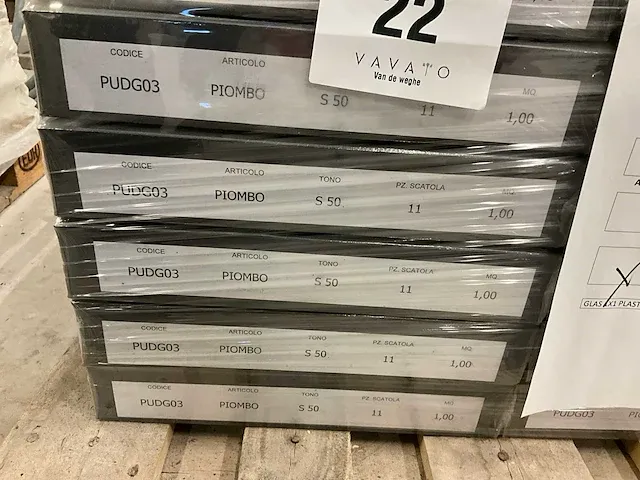 Plm 33,8m2 vloer/wandtegel mutina piombo - afbeelding 5 van  5