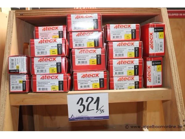 Plm 35 dozen diverse schroeven 4tecx - afbeelding 1 van  1