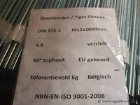 Plm 350 draadstangen m12x1000 - afbeelding 2 van  2