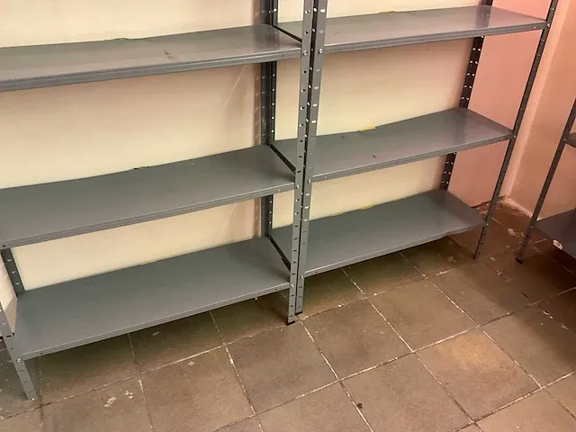 Plm. 3,60 lpm. metalen opbergrekken - afbeelding 2 van  11