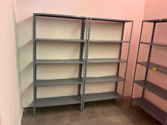 Plm. 3,60 lpm. metalen opbergrekken - afbeelding 4 van  11