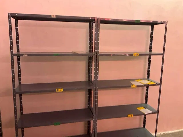 Plm. 3,60 lpm. metalen opbergrekken - afbeelding 8 van  11