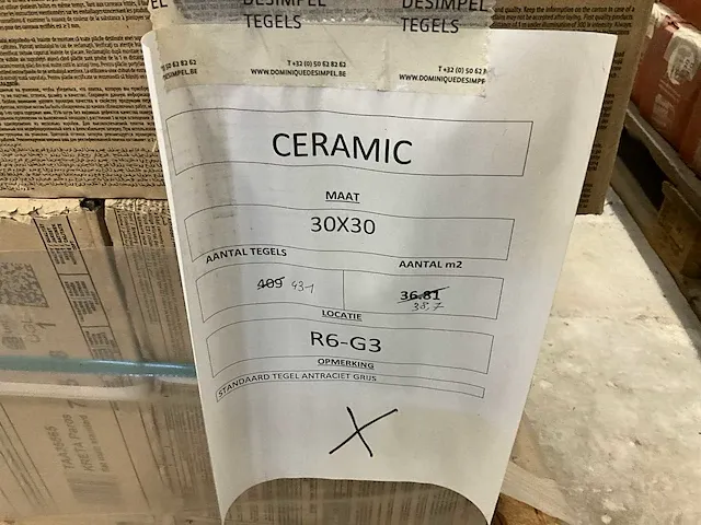 Plm 38,7m2 vloer/wandtegel ceramic kreta paros - afbeelding 4 van  6