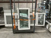 Plm. 4 diverse pvc ramen kömmerling en deur - afbeelding 1 van  7