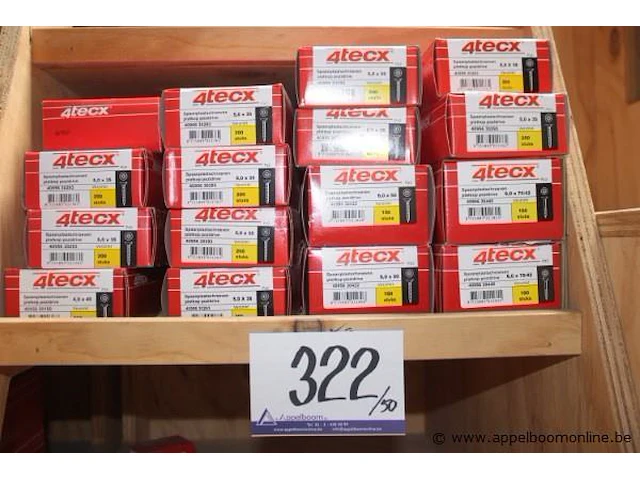 Plm 50 dozen diverse schroeven 4tecx - afbeelding 1 van  1