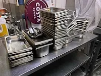 Plm 55 diverse rvs gastronormbakjes - afbeelding 1 van  8