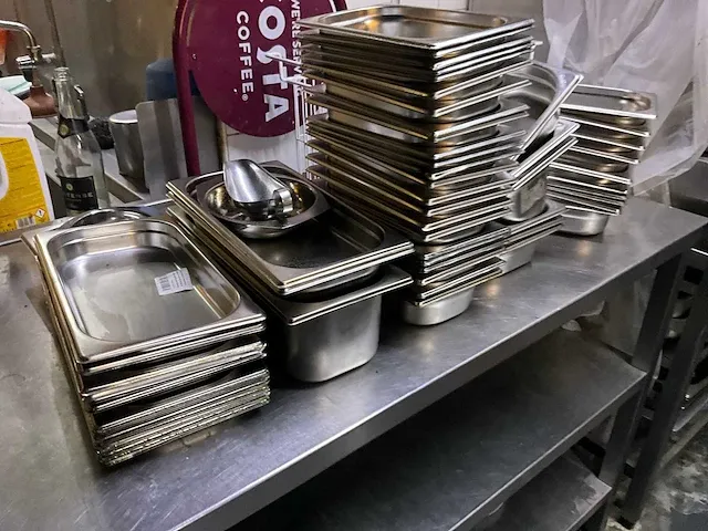 Plm 55 diverse rvs gastronormbakjes - afbeelding 2 van  8