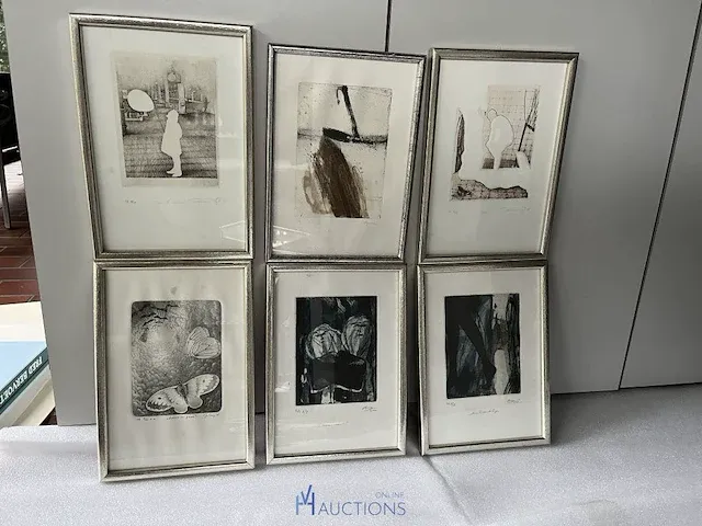 Plm 6 diverse etsen waaronder getekend g. v rooy en patricia - afbeelding 1 van  14