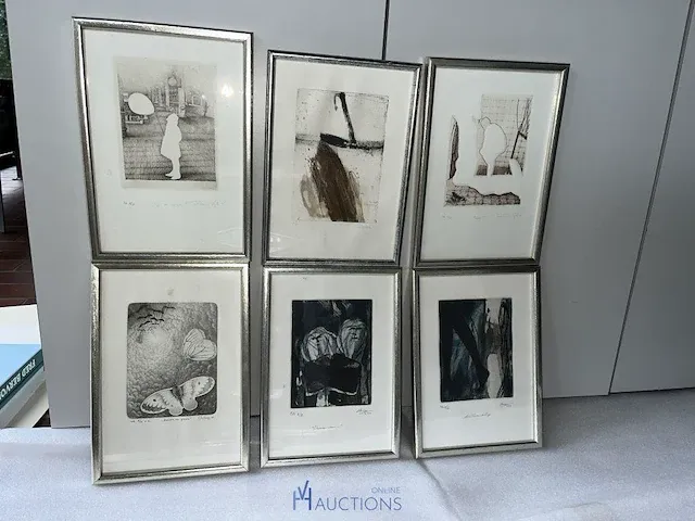 Plm 6 diverse etsen waaronder getekend g. v rooy en patricia - afbeelding 7 van  14