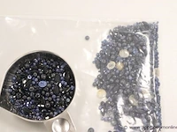 Plm 608,33ct blauwe steentjes in div cuts - afbeelding 2 van  3